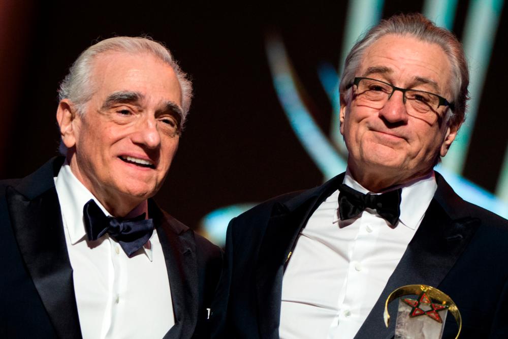 Robert de Niro (right) won the Oscar for Best Actor for his performance in ‘Raging Bull,‘ directed by Martin Scorsese (left) in 1981. © FADEL SENNA / AFP