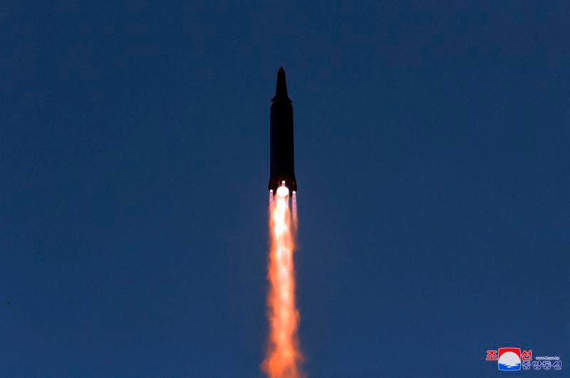 A missile is launched during what state media report is a hypersonic missile test at an undisclosed location in North Korea, January 11, 2022, in this photo released on January 12, 2022 by North Korea’s Korean Central News Agency (KCNA). KCNA via REUTERS -REUTERSPix