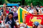 FILE PHOTO: Protesters shout slogans at an anti-government rally, amid the country's economic crisis, in Colombo, Sri Lanka, August 6, 2022. - REUTERSPIX
