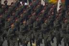 An Indian Army commandos contingent marches during India’s 73rd Republic Day parade at the Rajpath in New Delhi on Jan 26/AFPPix