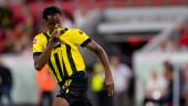 Eighteen-year-old Englishman Jamie Bynoe-Gittens scored one and created another as Borussia Dortmund came back to defeat Freiburg 3-1 on Friday with all their goals coming in the last 13 minutes of the game. Credit: Twitter/@jbgittens