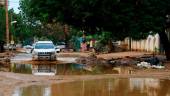 Cars drive in flood water following heavy rain in Sudan’s capital Khartoum, on August 13, 2022. AFPPIX