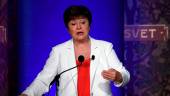 Georgieva discussing the global economy and policy priorities ahead of the 2022 annual meetings at Georgetown University’s School of Foreign Service in Washington on Thursday, Oct 6. – AFPpic