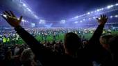 Everton’s fans invade the football pitch to celebrate at the end of the English Premier League football match between Everton and Crystal Palace at Goodison Park in Liverpool, north west England on May 19, 2022. AFPPIX
