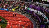 Athletes compete in the Women’s 100 Meter heats as fans look on on day two of the World Athletics Championships Oregon22 at Hayward Field on July 16, 2022 in Eugene, Oregon. AFPpix