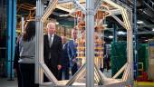 Biden looking at a quantum computer as he tours the IBM facility in Poughkeepsie, New York, on Thursday, Oct. 6. – AFPpic