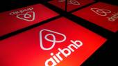 Illustration photo shows the logo of Airbnb displayed on a tablet. – AFPpix