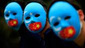 Activists take part in a protest against China’s treatment towards the ethnic Uyghur people and calling for a boycott of the 2022 Winter Olympics in Beijing, at a park Jakarta, Indonesia, January 4, 2022. REUTERSPIX