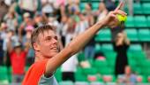 Denis Shapovalov of Canada celebrates his victory against Jenson Brooksby of the US after their men’s singles semi-final match at the Korea Open Tennis Championships in Seoul on October 1, 2022. AFPPIX