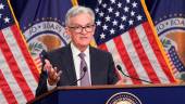 Powell speaking at a news conference after the Federal Reserve raised its target interest rate by three-quarters of a percentage point in Washington on Wednesday, Sept 21. – Reuterspix