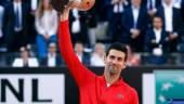 Tennis - ATP Masters 1000 - Italian Open - Foro Italico, Rome, Italy - May 15, 2022 Serbia’s Novak Djokovic celebrates with the trophy after winning the final against Greece’s Stefanos Tsitsipas REUTERSPIX