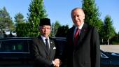ANKARA, August 16 -- Yang di-Pertuan Agong Al-Sultan Abdullah Ri’ayatuddin Al-Mustafa Billah Shah was welcomed by Turkish President Recep Tayyip Erdogan as he left for the State Reception at the Presidential Palace today in conjunction with his seven-day state visit to Turkey. BERNAMAPIX