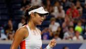 Tennis - U.S. Open - Flushing Meadows, New York, United States - August 30, 2022 Britain’s Emma Raducanu reacts during her first round match against France’s Alize Cornet REUTERSPIX
