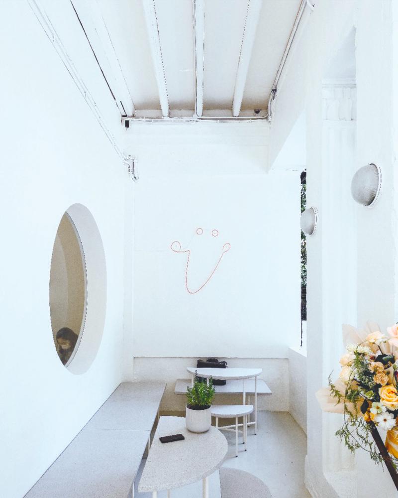 $!Liang utilised a minimalist design and chic custom furniture at Three Years Old Cafe.