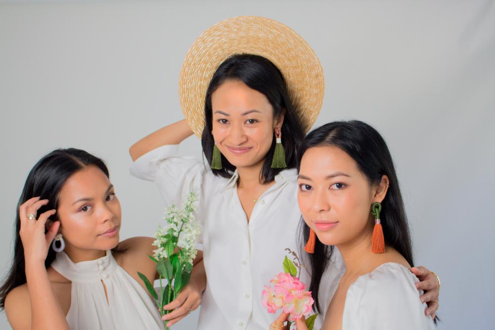 (from left) Alia, Kylie and Aisha hope to fill Southeast Asians with a sense of pride and build a vibrant global community that appreciates the value of artisanship. – PICTURES COURTESY OF DIA GUILD