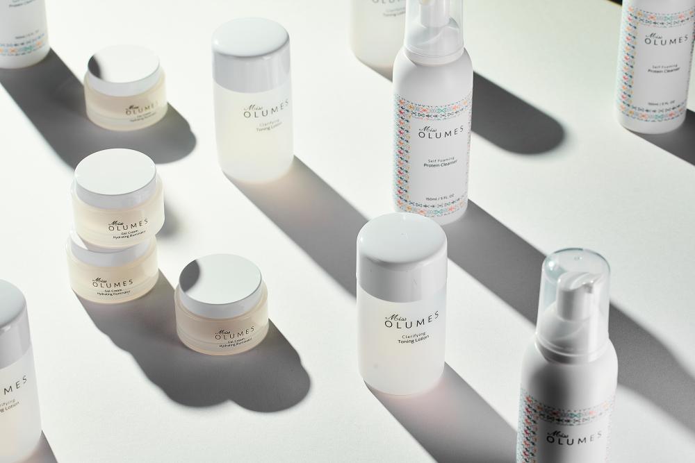 OLUMES’ skincare range, which are vegan, cruelty- and fragrance-free. – PICTURE COURTESY OF OLUMES