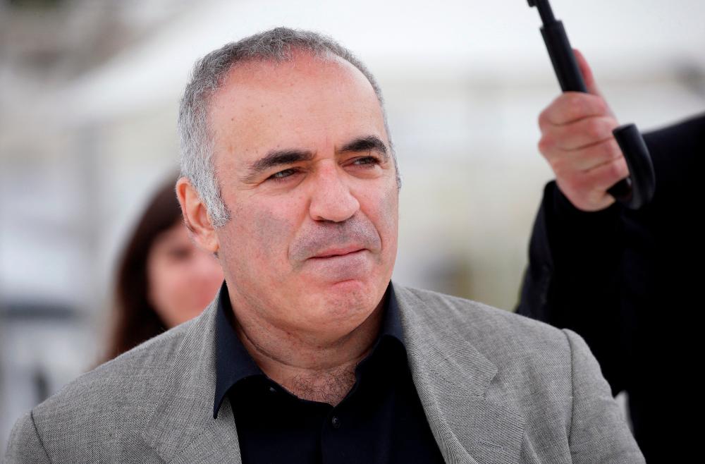 72nd Cannes Film Festival - Photocall for the manga “Blitz” - Cannes, France, May 18, 2019. Former world chess champion Garry Kasparov poses. REUTERSPIX