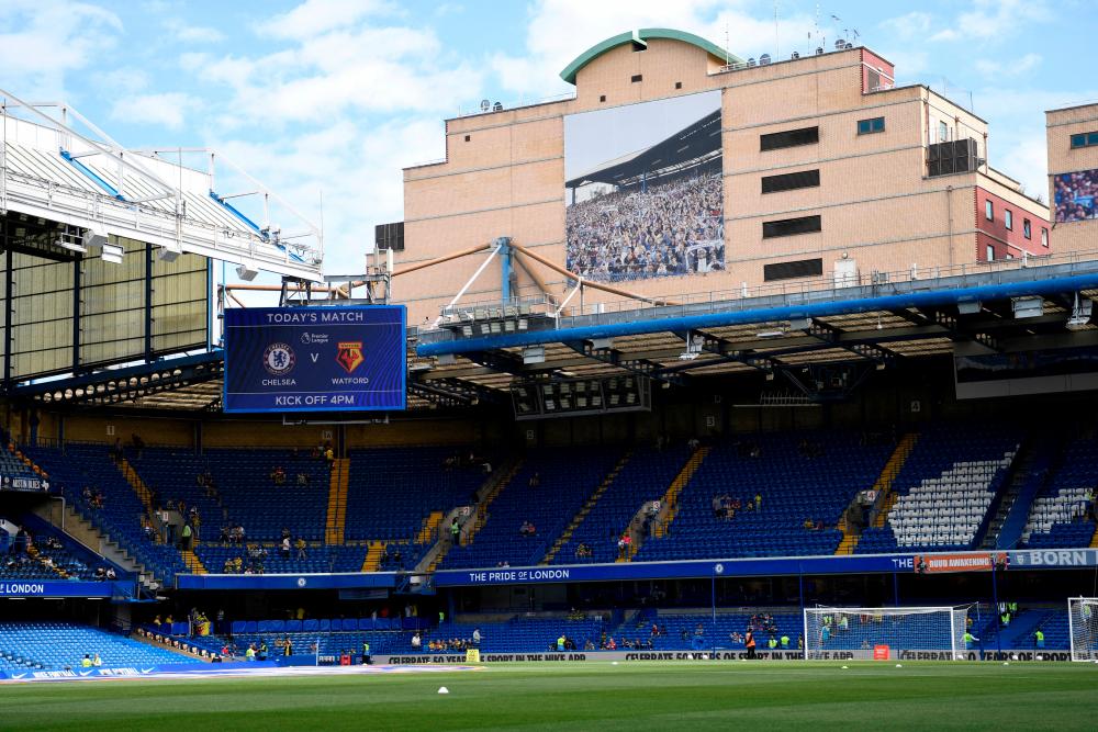 FILE PHOTO: Soccer Football - Premier League - Chelsea v Watford - Stamford Bridge, London, Britain - May 22, 2022 General view inside the stadium before the match. REUTERSPIX