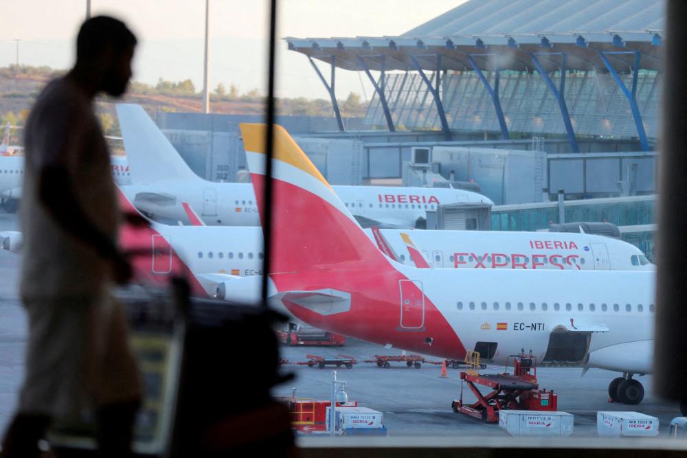 An Iberia Express aircraft is seen on the tarmac of Adolfo Suarez Madrid-Barajas Airport, in Madrid, Spain, August 27, 2022. REUTERSpix