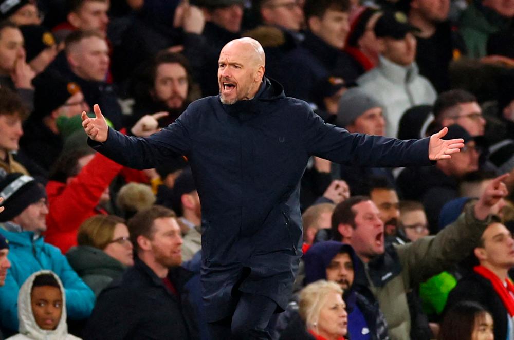 Football - FA Cup - Fifth Round - Manchester United v West Ham United - Old Trafford, Manchester, Britain - March 1, 2023 Manchester United manager Erik ten Hag REUTERSpix