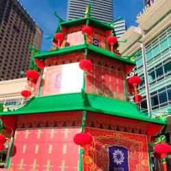 The CNY pagoda that is located at Suria KLCC’s entrance. – Malaysia Shopping Mall