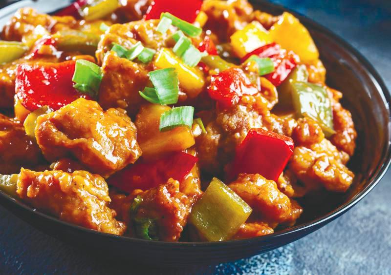 $!Sweet and sour chicken is a common Chinese dish across various countries.