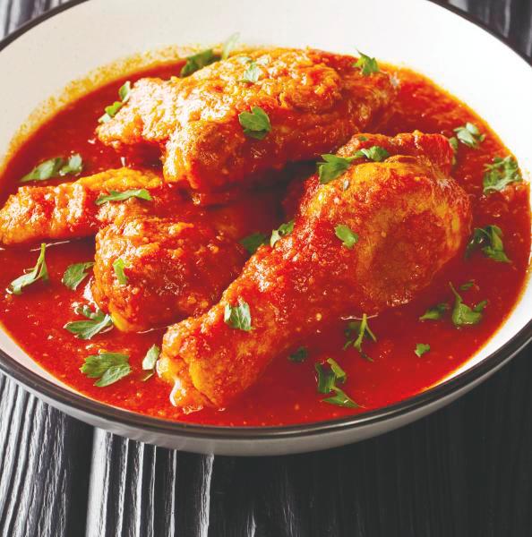 $!Chicken sambal is spicy a Malaysian dish traditionally served with coconut rice.