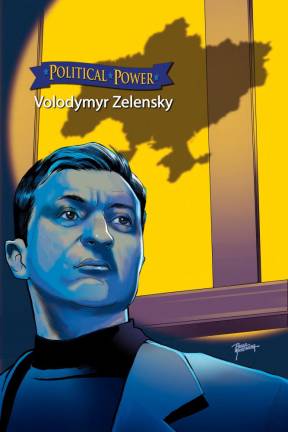Handout image of a comic book cover about Ukraine's President Volodymyr Zelenskiy, obtained on May 17, 2022. TidalWave Productions/Handout via REUTERSpix