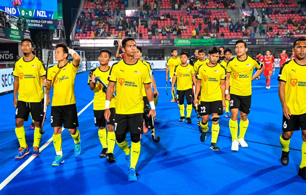 Malaysia put up a fighting display to hold Spain to a 2-2 draw before conceding 3-4 in sudden death shoot-out in the crossover tie of the FIH Odisha Hockey Men’s World Cup 2023. Pix credit: FIH / World Sports Pic / India Hockey via Facebook/MHC