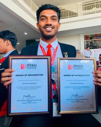 Mathavan is a recipient of the MSU President’s Award for Leadership and Sportsmanship (PALS) 2019.