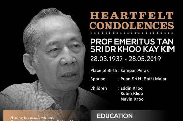 Country's leaders offer condolences over Prof Khoo Kay Kim ...