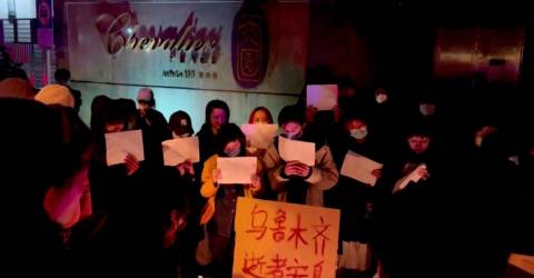 Protests in Shanghai as anger mounts over China’s zero-Covid policy