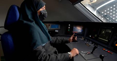 Women drive fast train to Mecca as Saudi workforce evolves