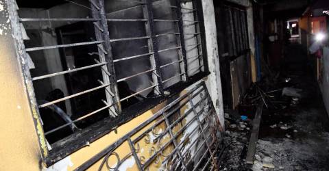 3 unit apartemen hancur dalam kebakaran Setapak, pria ditahan