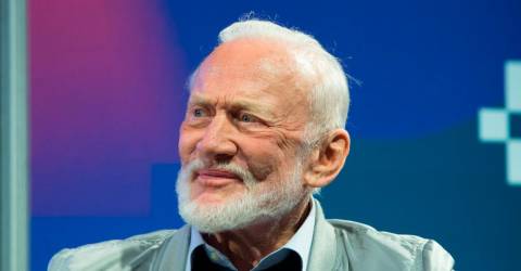 Buzz Aldrin, second man on the Moon, marries on 93rd birthday