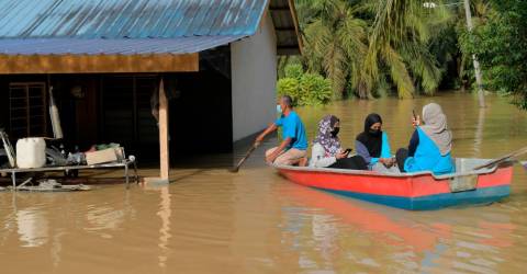 Jumlah pengungsi banjir di Johor, Melaka turun, Pahang tidak berubah