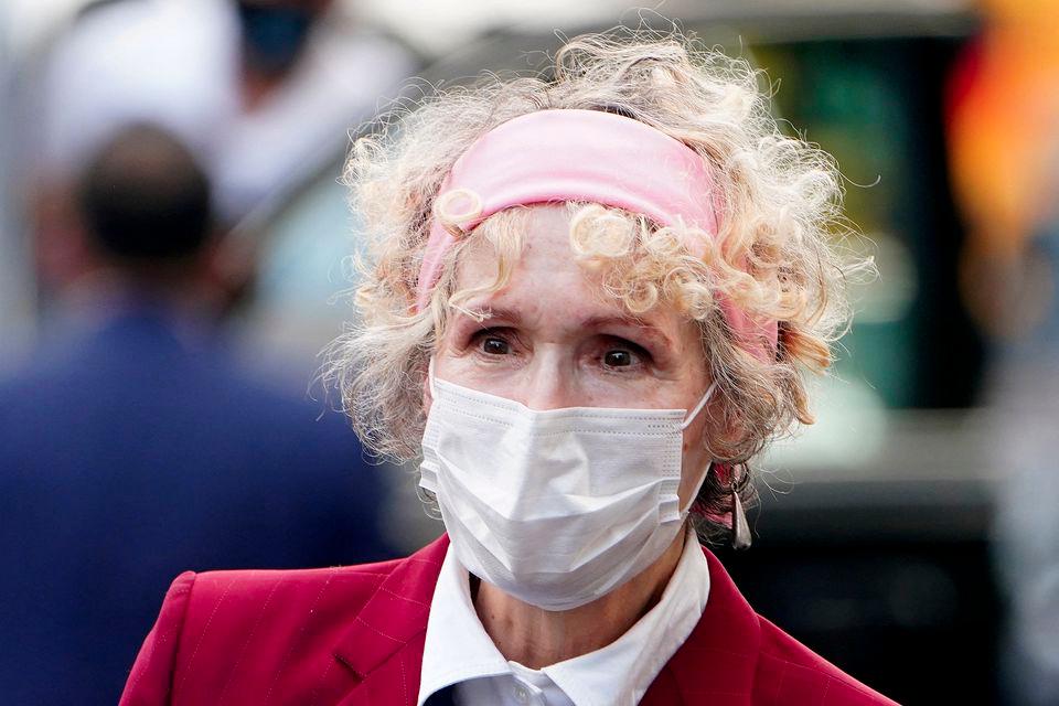 U.S. President Donald Trump rape accuser E. Jean Carroll arrives for her hearing at federal court during the coronavirus disease (COVID-19) pandemic in the Manhattan borough of New York City, New York, U.S., October 21, 2020. - REUTERSPIX