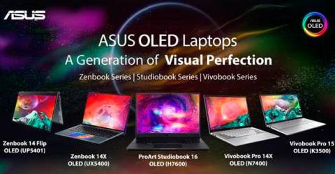ASUS présente une gamme complète d’ordinateurs portables OLED
