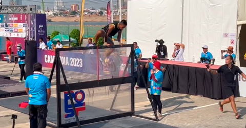 障碍赛项目贡献了马来西亚在金边的第一枚奖牌