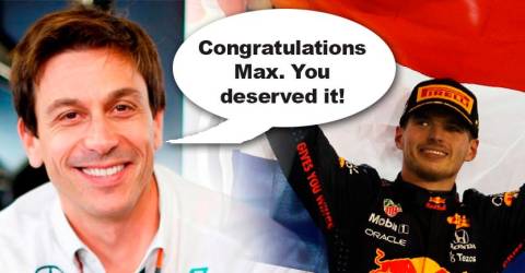 Verstappen mengatakan bos Mercedes mengirim sms ucapan selamat