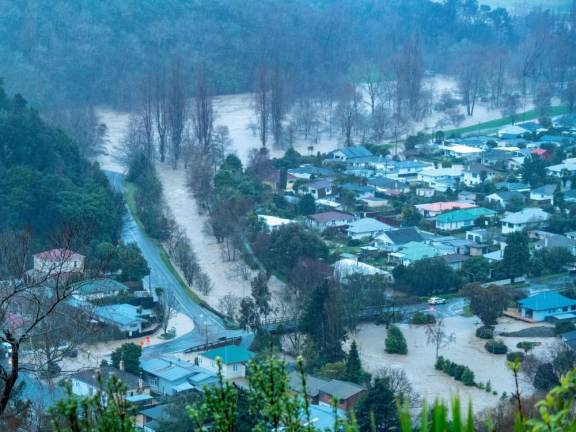 A view of flooding in Nelson, South Island, New Zealand, August 17, 2022. - REUTERSPIX