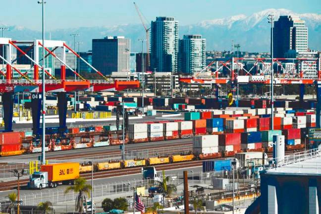 A view of Port of Long Beach in California, US. A full-year contraction of the US economy in 2023 is not ruled out/ AFPpix.