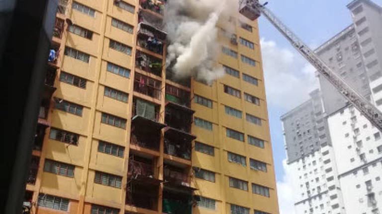 Fire at San Peng flats