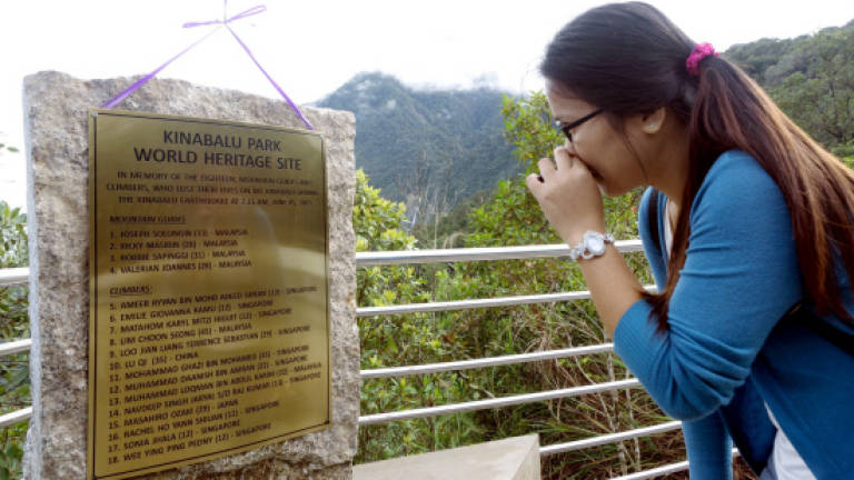 Monument to victims who perished in Sabah earthquake last year