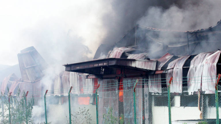 Fire destroys toy factory, two cars and lorry