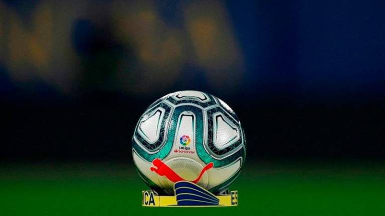 General view of the match ball before the match between Villarreal and Atletico Madrid at the Estadio de la Ceramica in Villarreal December 6, 2019. REUTERSPIX