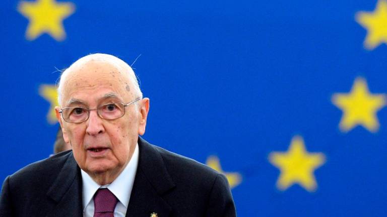 Former Italian President Giorgio Napolitano, historic leader of the Communist Party and promoter of European integration, has died at the age of 98 on September 22, 2023. AFPPIX