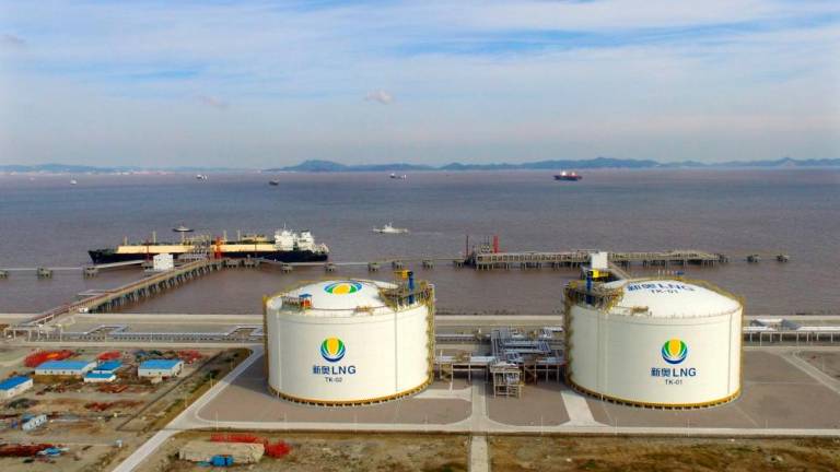 LNG tanker Asia Integrity is seen at ENN’s liquefied natural gas import terminal in Zhoushan, China, in October 2018. – Reuterspic