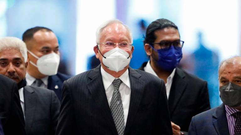 Former Malaysian Prime Minister Najib Razak arrives at the Federal Court in Putrajaya, Malaysia August 16, 2022. REUTERSPIX
