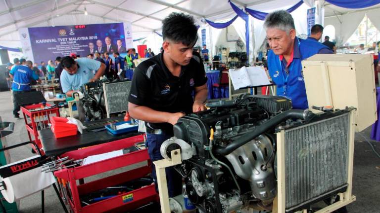 Syed Hussain says TVET graduates in a demand-driven TVET education system ensures they are more employable and will be able to command a better employment package. – Bernamapic